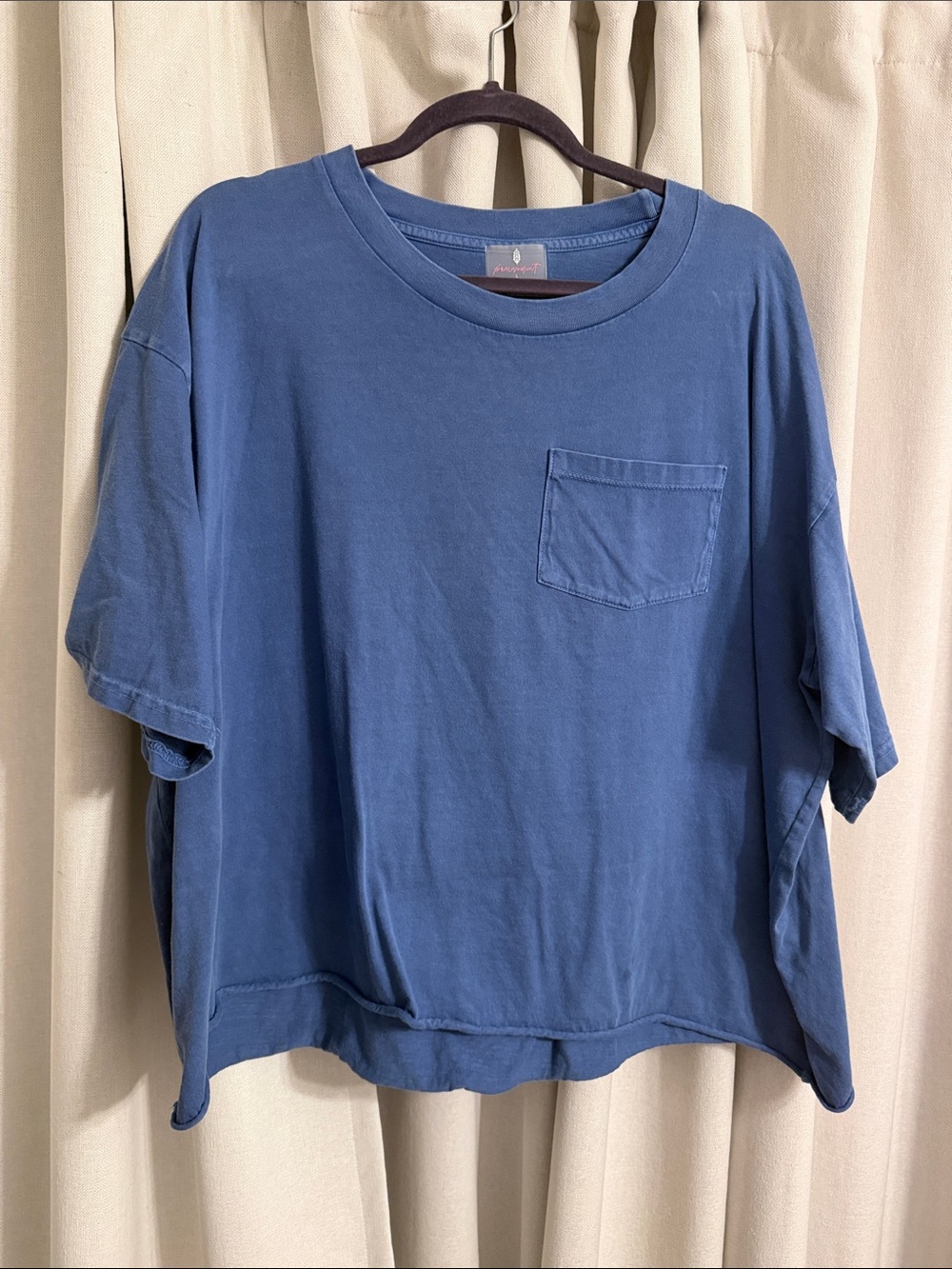 FP Movement by Free People Washed Blue Short-Sleeve Pocket Tee